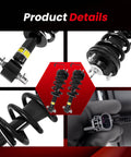 Collage of Cadillac Escalade Front Magnetic Strut Shock Assembly Pair for 2015 to 2020 Models Also Fits Chevy Tahoe Suburban