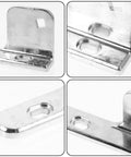 Replaceable Stainless Steel Refrigerator Freezer Door Hinge For Four To Six Door Freezers With 35mm Shaft Length, close-up angles
