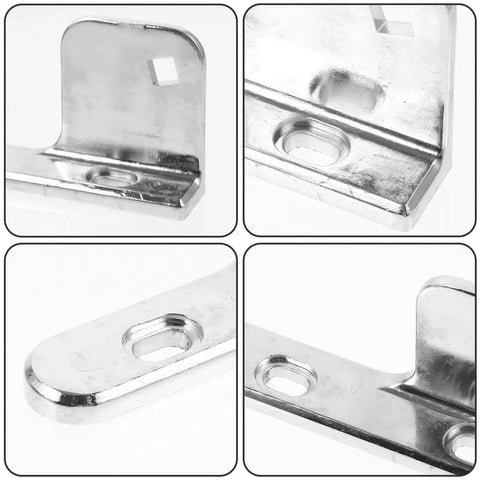 Replaceable Stainless Steel Refrigerator Freezer Door Hinge For Four To Six Door Freezers With 35mm Shaft Length, close-up angles