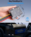 Level Up Your Ride With This Hella Efficient DC DC Step Down Converter Dropping 48 To 12 Volts At 20 Amps For Golf Carts And Utility Trailers, compact size