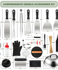 237 Pcs Griddle Accessories Kit For Flat Top Grills The Ultimate Outdoor BBQ Tool Set With spatulas, scraper, tongs, and more.