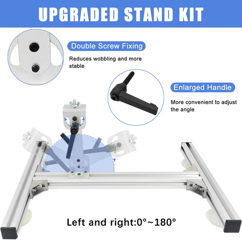JQDML 24V DIY reciprocating linear actuator with stand kit; aluminum frame, speed and remote controllers