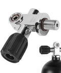 3500 PSI Scuba Tank Valve DIN Yoke Stainless Steel M18x1.5 Thread in close-up view with durable sealing.