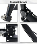 Close-up views of Billet Short Shifter Box for Honda Civic Integra Del Sol B Series Cars with direct installation features.