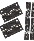 Vintage Bronze Cabinet Hinges With Screws For Wooden Boxes Jewelry Cases Decorative Chest Hardware Gift Boxes Retro Style