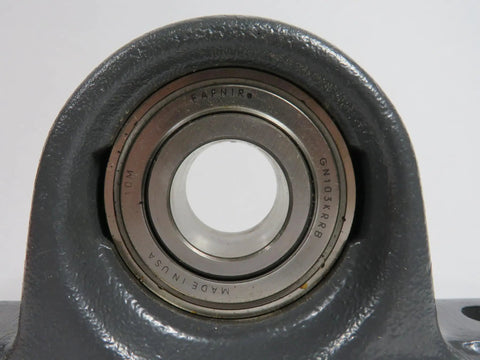 Heavy Duty Wide Inner Ring Housed Ball Bearing Unit for Industrial Machinery with metal ring, steel housing detail