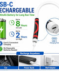 USB-C rechargeable Super Bright Flexible LED Light Stick 30 Inch Bendable Work Light With 1200 Lumens And 360 Degree Neck