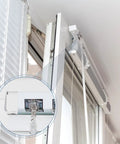 2 Inch Low Profile Box Mounting Brackets for Window Blinds Headrail White Set of Four Left and Right Mounts installed