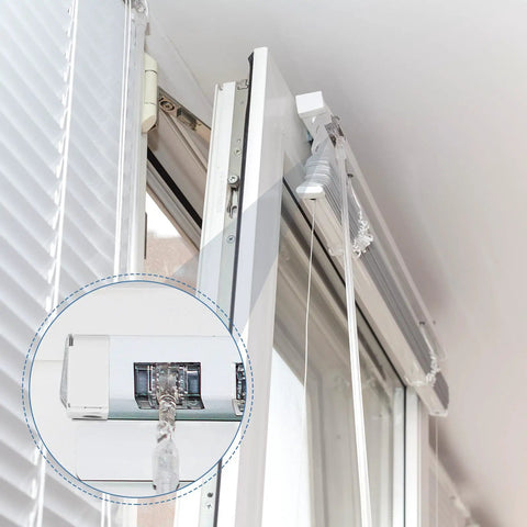 2 Inch Low Profile Box Mounting Brackets for Window Blinds Headrail White Set of Four Left and Right Mounts installed