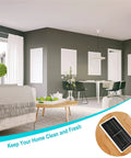 Magnetic Vent Covers 4 Pack For Floors Walls Ceilings 4x10 Inch PVC Register Covers With Strong Magnets shown in modern living room
