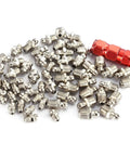60 Piece Grease Nipple Fitting Kit built from metal lubrication parts, pro grade rust proof zerks, includes various size fittings