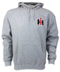 Old School 1460 Combine Gray Hoodie Sweatshirt For Adults, ultra-soft knit fabric, front view with logo, EXC-395