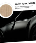 Close-up of beige fabric in Car Headliner Repair Kit With 60 Pieces Headliner Buttons And Durable Rivets For Sagging Roof Liner