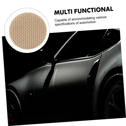 Close-up of beige fabric in Car Headliner Repair Kit With 60 Pieces Headliner Buttons And Durable Rivets For Sagging Roof Liner