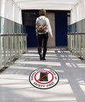 Heads Up Safety Floor Decals 12 Inch Vinyl Self Adhesive Waterproof Sign For Office And Warehouse 10 Pack High Visibility Yellow Warning Stickers For Foot Traffic And Equipment Safety, floor decal on walkway