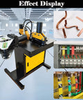 Techtongda 4 In 1 Hydraulic Busbar Bender And Cutter Machine Shearing Punching Electric Processor For Copper Aluminum with bending tools.