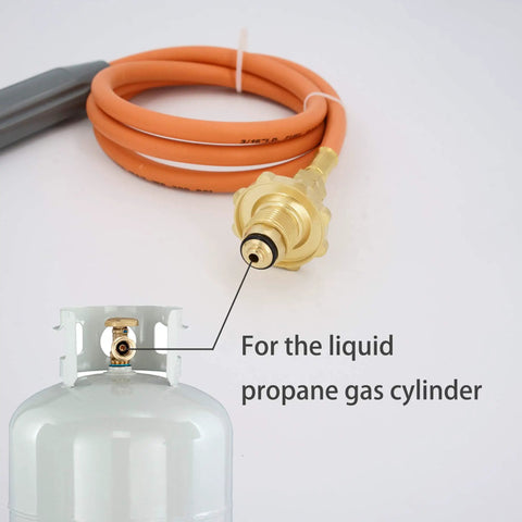 Propane Powered Welding Torch With 20 Lb Tank, Type 1 OPD Valve, 60 Inch Hose, Stainless Steel Head Built For High Temp Metal Work