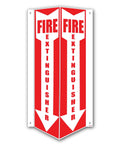 3D Fire Extinguisher Sign With 12 By 4 By 4 Inch Projection, Wall Mount, Pre Drilled For Easy Install, PVC Safety Sign For Office And Warehouse