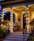 2 Pack Solar String Lights Outdoor Waterproof 400 LED 151 Ft Total Warm White 8 Modes Solar Powered Xmas Lights For Patio
