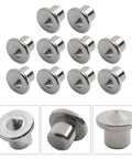 10 Piece Dowel Center Pins Set for Woodworking 6mm 8mm 10mm 12mm Dowel Centers Metal Marking Points Tenon Center Guides