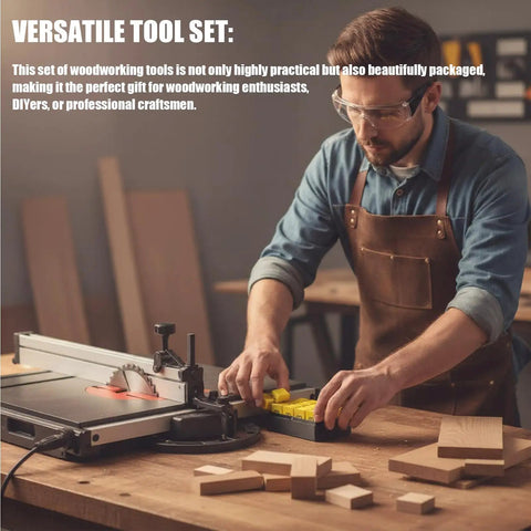20 Piece Premium Woodworking Setup Blocks Set With Storage Case Woodshop Ready Pro Grade Precision Spacer Gauge Blocks For Table Saw And Router Accurate Measurements And Tight Fits Durable Carpentry Tools For Fast Reliable Setup in use on table saw
