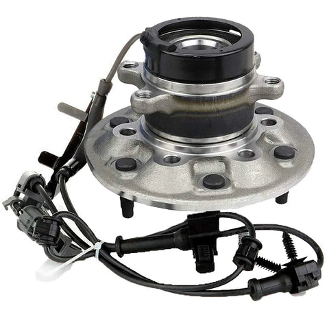 Front Right Wheel Hub And Bearing Assembly For 2004 To 2008 GMC Canyon And Chevy Colorado 4WD With Easy Install 2007 To 2008 Isuzu I 370 4WD And 2006 Isuzu I 350 Replacement, showcasing multiple mounting holes and ABS sensor cable.