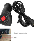 Universal 3 Pin Winch Remote Control For Electric Winches Handheld Vehicle Winch Switch, 9.2 ft cable, black plastic, 3-pin plug