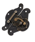 Vintage Wooden Box Latches With No Fuss Installation Kit And Screws For Jewelry Boxes And Tool Organizers 47x37mm, ornate zinc alloy latch