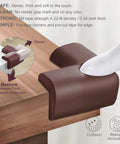 Ultra Tough Baby Proofing Edge And Corner Protectors For Furniture 20.5 Feet High Density Rubber Foam soft and thick corner guard attached to wooden table