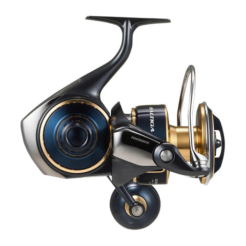 Side view of Saltiga G Spinning Reel 20000-P Big Game Offshore Monster Reel With Ultra Smooth Drag Heavy Duty Aluminum Frame Durable Stainless Gear