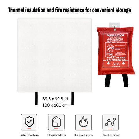 Heavy Duty Silicone Fire Blanket For Kitchen And Home Gutsy Flame Retardant Shield Smooth Coating Ditches The Itchy Fibers Backyard Grill Ready Road Trip Safe Thirty Nine Inch Emergency Cover
