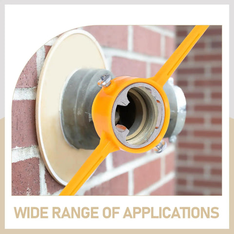 Heavy Duty 2-Piece PVC Thread Die Set For Plumbing Repair shown on a PVC pipe, demonstrating threading capability.
