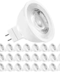 Pack of 24 MR16 LED Bulb 50W Equivalent 12V 3000K Soft White Dimmable Spotlight GU5.3 500 Lumens Dope Brightness 6.5W Enclosed Fixture