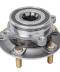 Front view of AWD Front Wheel Bearing Hubs Kit For 2008 To 2015 Mitsubishi Lancer showing a single hub assembly with bolts.