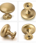 Solid Zinc Alloy Aged Brass Cabinet Knobs 12 Pack For Kitchen Cabinets And Drawers Built To Last Vintage Champagne Bronze Hardware Durable Antique Look One And One Fifth Inch Diameter Rust Resistant Cabinet Drawer Pulls