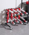 Car Dolly Rack Storage Organizer With 360 Degree Rotatable Wheels And Hydraulic Ratchet Trolley Jack Stand Holder For Four Dollies