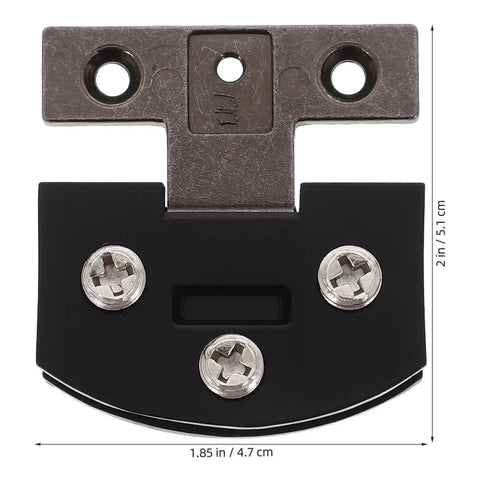 Heavy Duty Glass Door Hinges for Tempered Glass Cabinets No Drilling Required Stainless Steel Clamp Hinges With Smooth Operation Built To Last For Wine Cabinets Showcases And Display Cabinets Easy Install black hinge 1.85 x 2 in