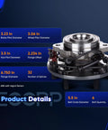 Rear Wheel Bearing Hub Assembly 6 Lugs With ABS Sensor Fits Infiniti QX56 2004 To 2010, Nissan Armada 2005 To 2011, Nissan Pathfinder 2004 541004 OE Replacement showing detailed specs