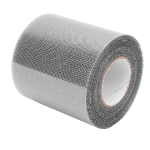 Window Screen Repair Tape With Strong Adhesive And Self Adhesive Transparent Mesh Patch For Quick Fix On Doors Car Screens And Tents Durable No Tools Needed Easy Peel And Stick Grey roll