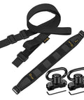 Two Point Sling With Padded Wide Strap And Removable Swivels For Quick Easy Adjustments Up To 63 Inches Black Built For Outdoor Adventures Hunting Or Range Day