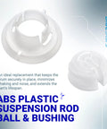 Upgraded Washer Suspension Rod Replacement Kit W10780045 with ABS plastic suspension rod ball for Kenmore and Whirlpool washers