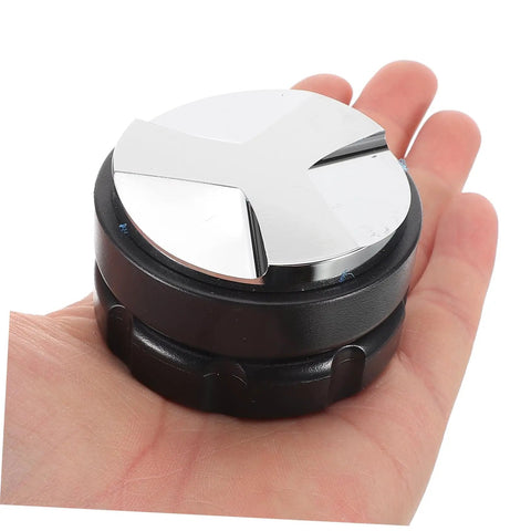 Hand holding Pro Grade Reusable Metal Tamper Set For Espresso Machines Hand Tamper And Espresso Press Tool Home Cafe Essentials Coffee Shop Supplies For Consistent Smooth Brews