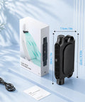 New Upgraded Car Seat Fan That Blows Cold Air For Backseat Cooling With Thirty Degree Adjustable Tilt Three Speed USB Rechargeable