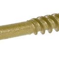 Beefy Heavy Duty Lag Screws Five Sixteenths By Six Inches With Star Drive Truss Head Bronze Epoxy Coat For Rust Resistance Type Seventeen Point Reinforced Neck And Aggressive Threads For Easy Cam Out Free Wood Fastening