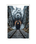 Dope Steam Train Vintage Locomotive Canvas Poster Wall Art For Bedroom And Living Room Decor Retro Railway Tunnel Scene