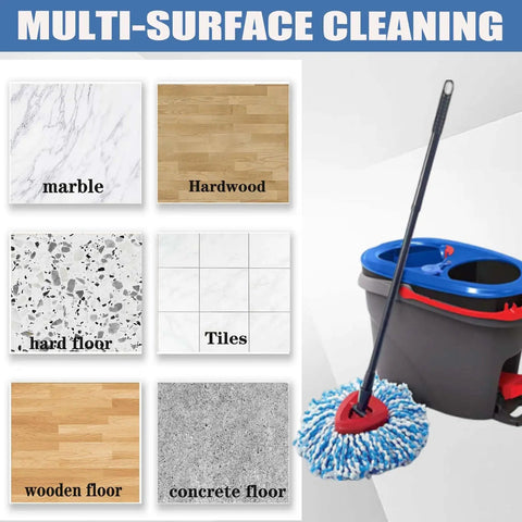 4 Pack Spin Mop Replacement Heads For RinseClean 2 Tank Spin Mop System Premium Grime Busting Microfiber For Deep Cleaning Strong Absorption Works On Wood And Tile Floors Machine Washable Easy To Replace. Multi-surface cleaning for marble, hardwood, tiles, concrete, and wood floors with spin mop