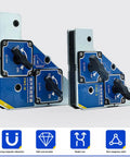 Super Strong 50Kg Magnetic Welding Jig Holders Set For Steel Pipes, Heavy Duty Welder Fixtures With Galvanized Iron Shell, 2 Pack