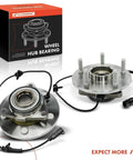 Two Front Wheel Bearing And Hub Assembly With ABS For Ram 1500 2012 2018 And 1500 Classic 2019 2022 displayed with box