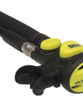 SS1 Inflator Regulator For Scuba BCDs With Integrated Alternate Air Source High Flow Breath Easy No Hose No Octopus Yellow Stainless Steel Durable Build