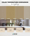 Color temperature comparison for cabinets with All In One Refinishing Paint For Furniture And Cabinets Linen Quart No Stripping No Sanding No Priming Needed Quick Easy Application Diy Friendly Makeovers Durable Finish For Upgrading Cabinets Tables Desks And More.